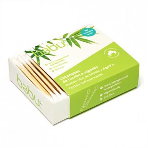 Bastoncillos para los Oídos de Bambú y Algodón Biodegradables 100ud