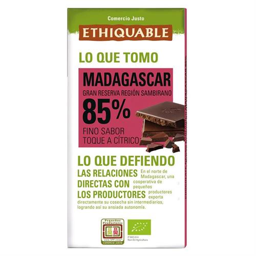 Chocolate Negro 85% Madagascar Bio 100g