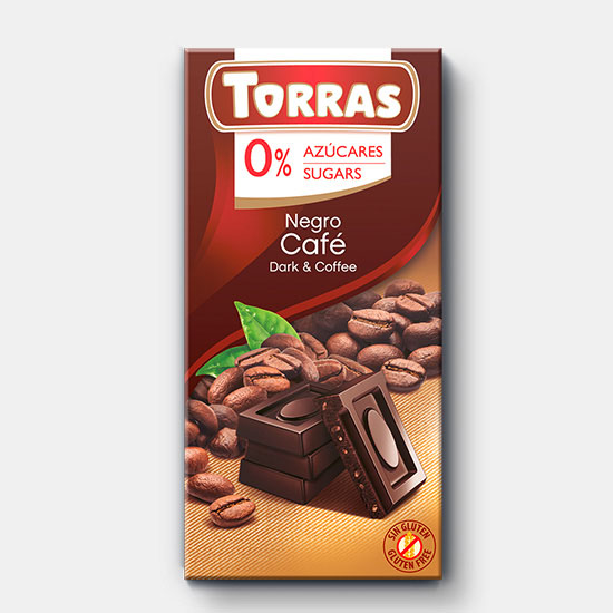Chocolate Negro con Café Sin Azúcar Classic Convencional 75g
