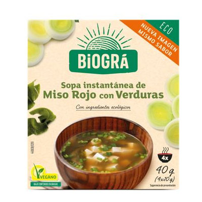 Sopa Vegana de Miso con Verduras Bio 40g