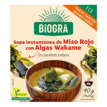 Sopa Vegana de Miso con Algas Bio 40g