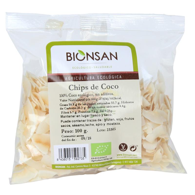 Chips de Coco Bionsan Bio 100g