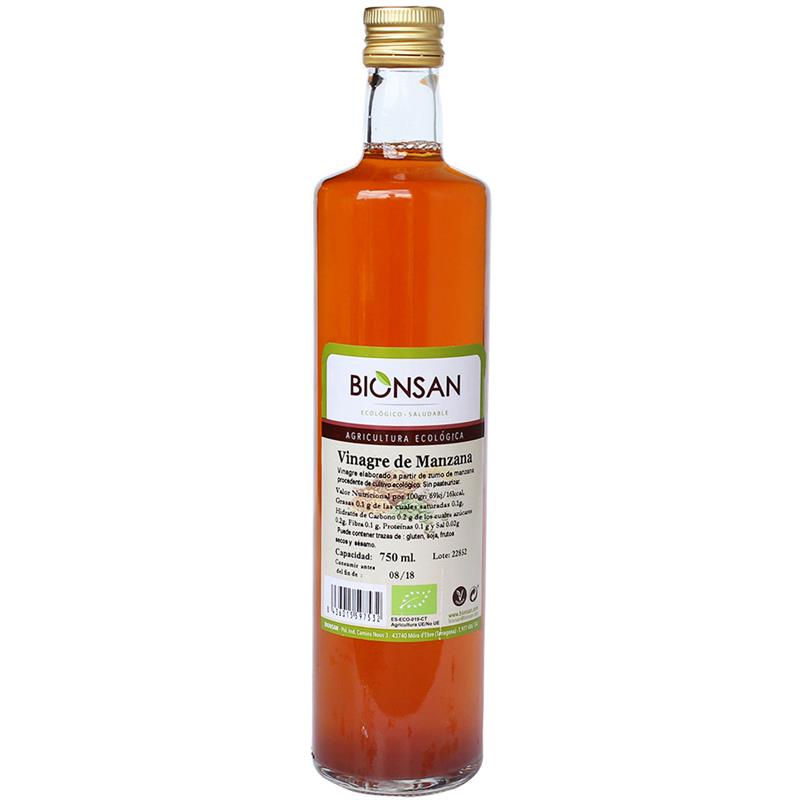 Vinagre de Manzana Sin Filtrar y Sin Pasteurizar Bionsan Bio 750 ml
