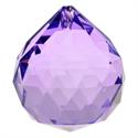 Cristal Arco Iris Bola Violeta Grande 4cm