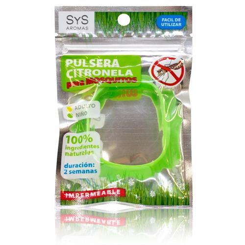 Pulsera Infantil Antimosquitos Citronela Silicona Verde
